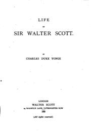 WALTER Scott charles yonge biography